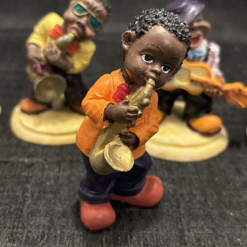 Set mit 7 New Orleans Jazz Musikern Bourbon St Resin Figuren von Unlimited.  6 - Bild 4 von 16