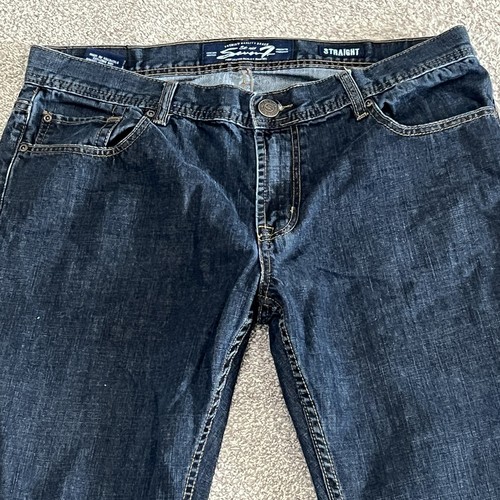 Seven7 Jeans Mens 36x30 Blue Premium Denim Straight Fit Stretch Dark Wash Denim - Picture 2 of 24