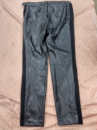Pantalones Talbots The Portland para mujer talla 8 negros pantalones de imitación de cuero - Imagen 7 de 7
