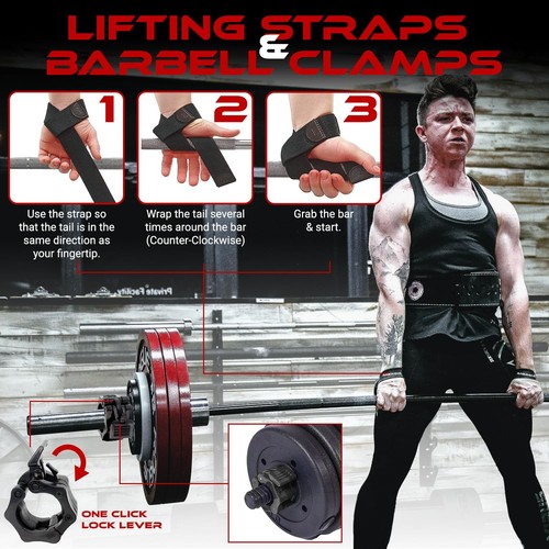 11Pcs Gym Squat Pad Set: Barbell Pad Cushion for Hip Thrust, Ankle Strap for ... - Picture 5 of 8