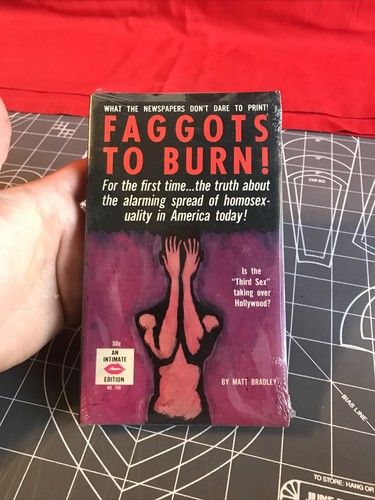 Vintage 1962 Faggots To Burn! by Matt Bradley Sealed NEW - Picture 1 of 6