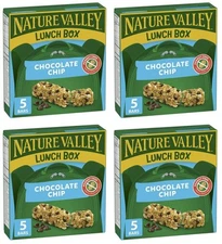 Nature Valley Lunchbox Chocolate Chip Granola Bars, 5 Bars x 26g, 130g (4 Pack)