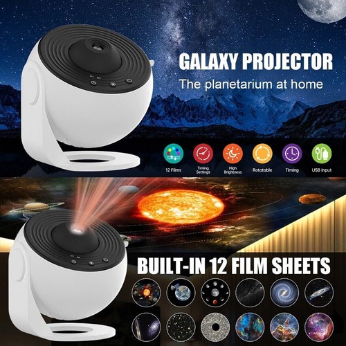 13 in 1 LED Galaxy Projektor Sternenhimmel Lampe Nebula Starry Erde Nachtlichter - Bild 2 von 12