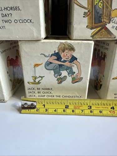 Golden Press Kinder Spielzeug Blöcke Kinderreime dicke Pappe 9 Vintage - Bild 10 von 11