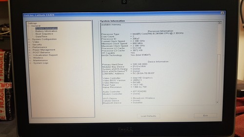 Dell latitude e6420 14" Laptop Intel Core i5-2410M 8GB 320GB, NO OS - Picture 3 of 22
