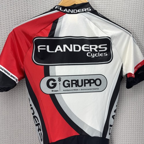 Castelli Flanders Bros Ciclismo Hombres Talla Grande Acolchado Pantalones Cortos Ciclismo Jersey 1/4 Cremallera - Imagen 7 de 9