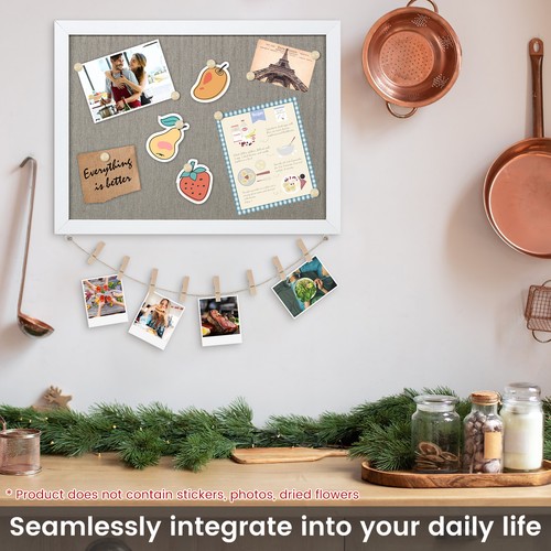 Cork Board Set Reusable Sturdy Pin Board Retro Wall Bulletin Boards Cujnx - Picture 3 of 18