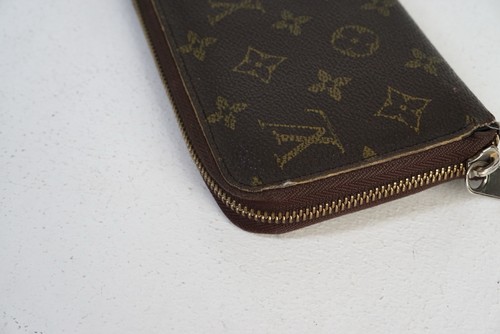 Louis Vuitton Monogram Zip Around Geldbörse Vintage Clutch Braun Original - Bild 9 von 16