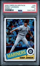 2020 TOPPS SILVER PACK 1985 CHROME PROMO #40 RANDY JOHNSON SERIES 2 PSA 9