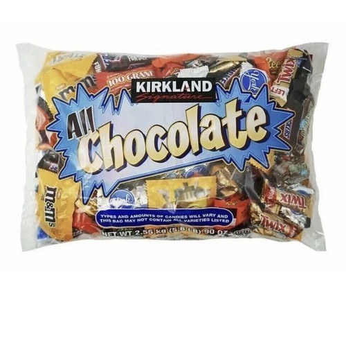 Kirkland Signature All Chocolate Bag Fun Size Variety Pack 90 oz (5,6 lbs) Süßigkeiten - Bild 1 von 3