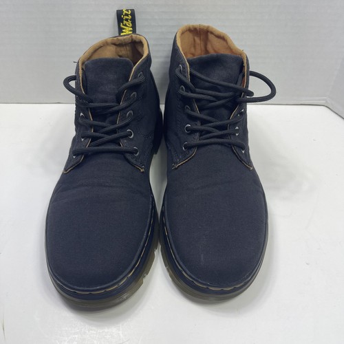 Dr. Martens Bonny Chukka Stiefel Herren Größe 9 Schwarz Canvas AirWair Schnürung Knöchel - Bild 3 von 14