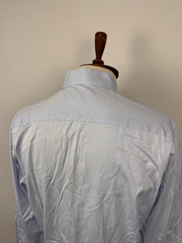 ETON Contemporary Blue 100% Cotton Classic Formal Dress Shirt Sz 39 - Picture 19 of 24