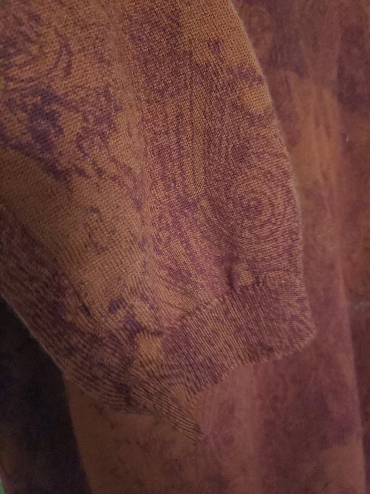 Cárdigan de lana tejido vintage KENZO PARIS rojo cachemir talla L Italia 14511 LE Foto 4 de 4