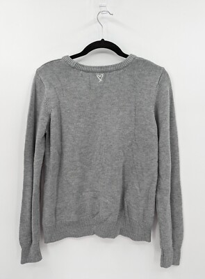 Victoria's Secret Sweater Women's M Gray ANGEL Knit Crew Neck | eBay