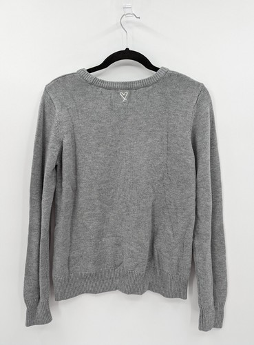 Victoria's Secret Pullover Damen M grau ENGEL Strick Rundhals - Bild 2 von 6