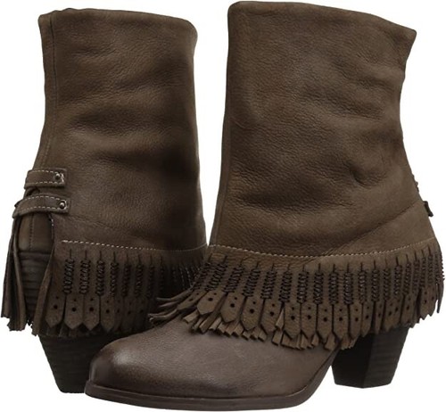 8 Nuevos botines para mujer Naughty Monkey Swing bajos topo con parte superior de cuero - Imagen 2 de 10