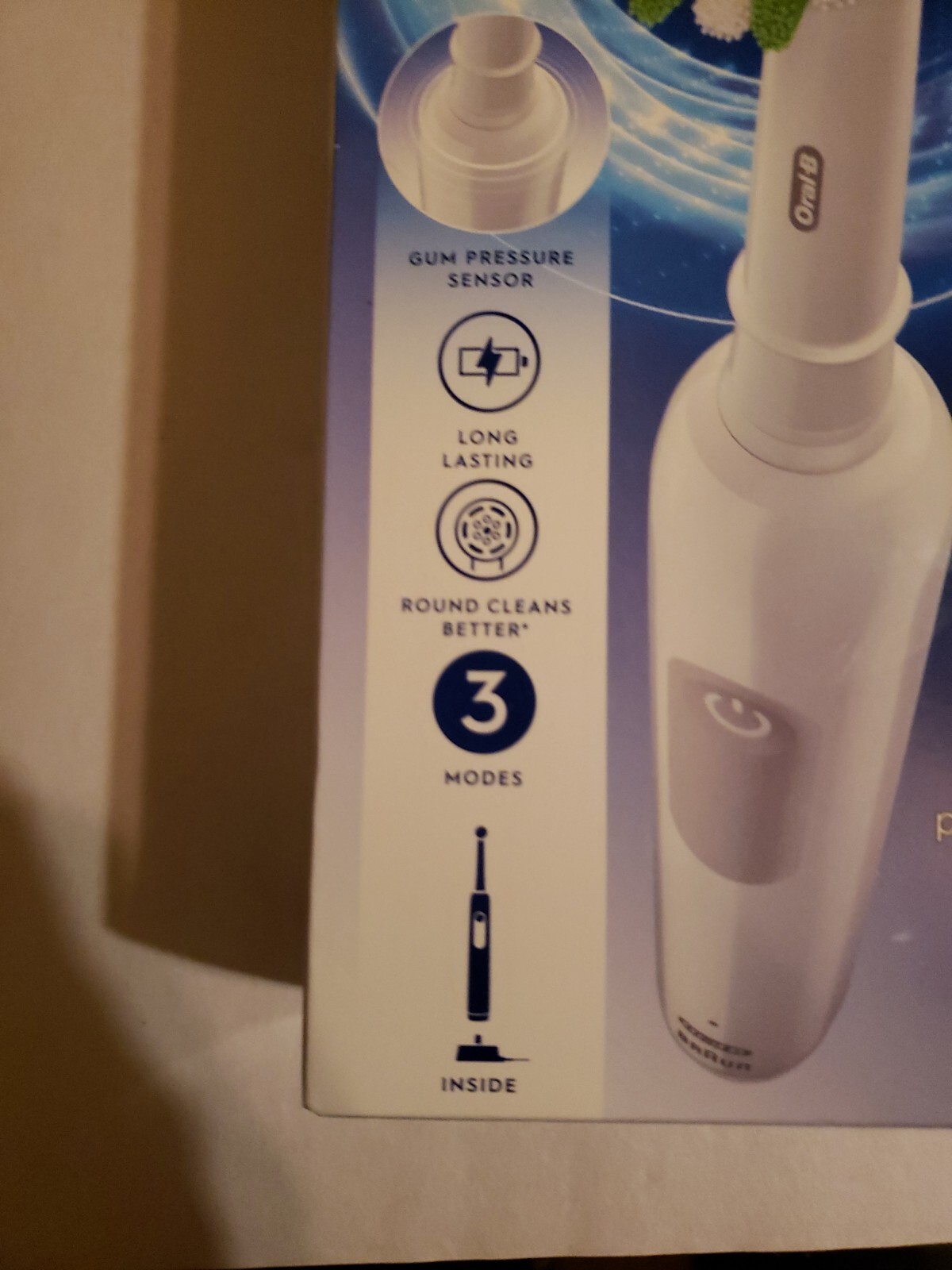 Oralb pro 1000 rechargeable electric toothbrush white for sale