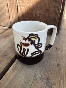 Vintage-Otagiri-FROG-Two-Toned-Coffee-Tea-Mug-Cup-Gift-Collectors-8-ounce