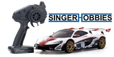 Kyosho 32324WR Mini-Z RWD Radio Control McLaren P1 GTR RTR, White/Red HRP