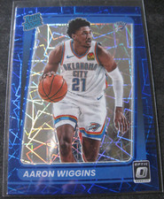 AARON WIGGINS 2021-22 Donruss Optic RR BLUE VELOCITY #191 OKC THUNDER Mint