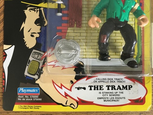 Dick Tracy Playmates Toys 1990 Tramp Sealed Carded Canada Issue MOC 570090 - Picture 3 of 7