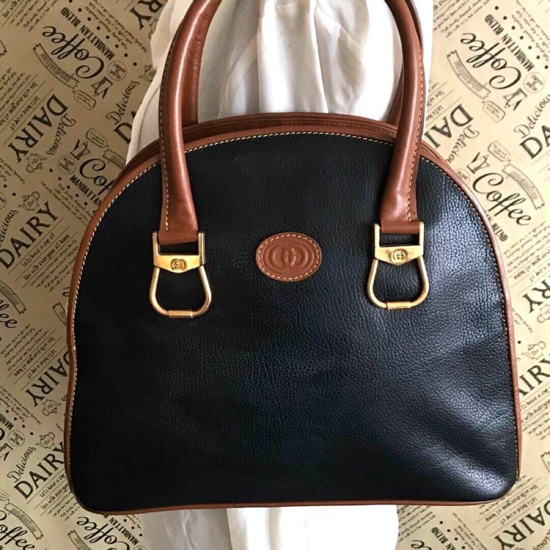 Old Gucci Black Leather Formal Handbag FP70 | eBay Old Gucci Black Leather Formal Handbag FP70 | eBay