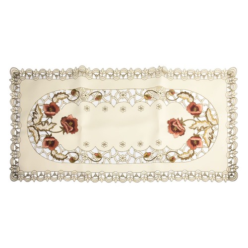 Vintage Embroidered Lace Tablecloth Dining Table Runner Cover Mats Wedding Decor - Picture 8 of 13