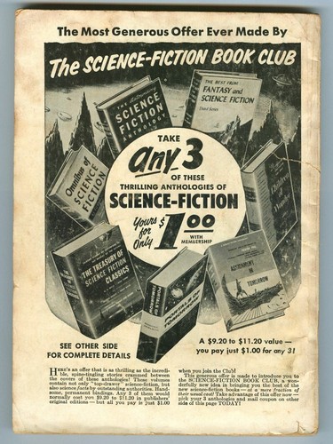 Vintage April 1956 FANTASTIC Science Fiction Magazine! The MONARCH of MARS! - Imagen 2 de 3