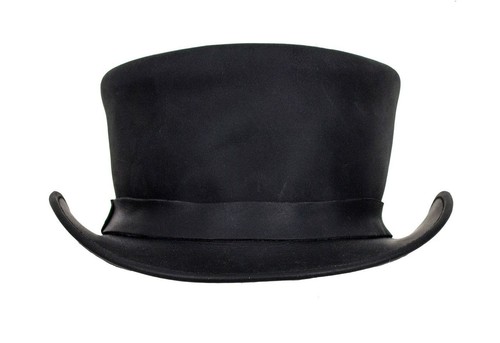 Sombrero de top de cuero negro Deadman - envío gratuito - Imagen 4 de 9