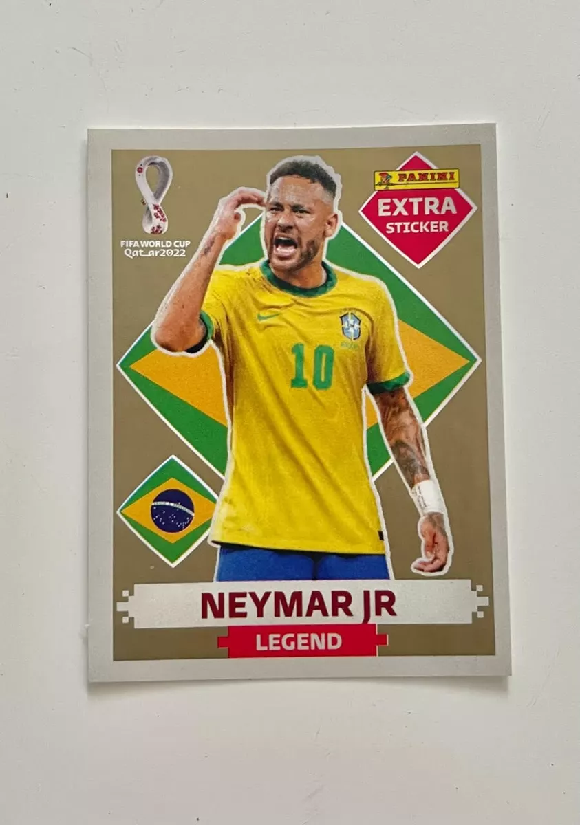 Neymar EXTRA STICKER GOLD LEGEND ALBUM PANINI CATAR 2022 (LAMINA