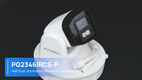 Hikvision Compatible ColorVu Dual lens Panoramic 180° 4MP Dual Light IP Camera - Video 1 of 1