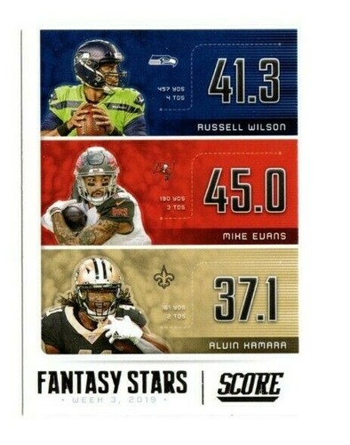 2020 Score Football Singles : Inserts - Picture 33 of 201