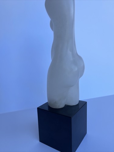 VINTAGE STONE CARVING SCULPTURE NUDE TORSO FEMALE WOMAN MODEL MODERNISM WOMEN - Picture 11 of 15