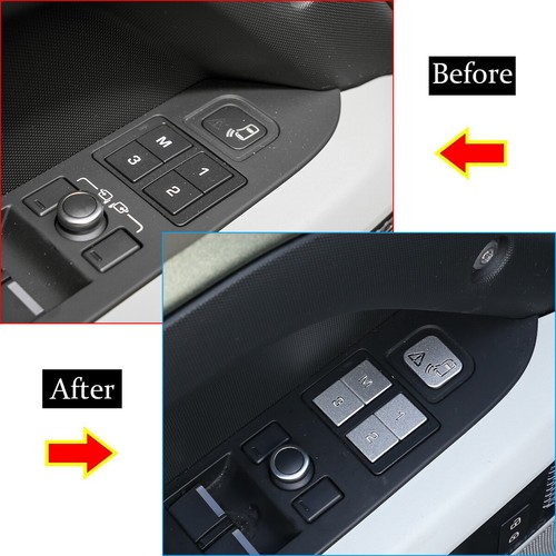 Botón de memoria para asiento Land Rover Defender 110 2020-2022 decoración aleación plata - Imagen 3 de 11
