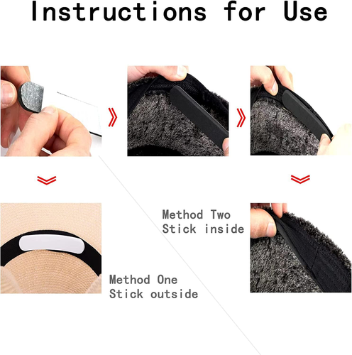 20 Stück Hutgrößenreduzierer, weiches Latex Hutgrößenband, Kappe Stirnband Einsatz, Hut Hahn - Bild 5 von 12