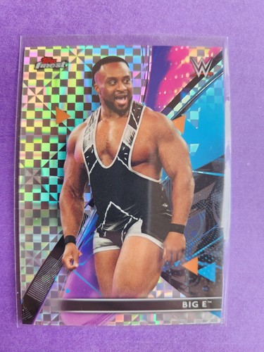 2021 TOPPS FINEST WWE X-FRACTOR #46 BIG E - Picture 1 of 2