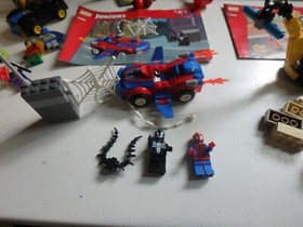 Lego Juniors Lot 10672 Batman 10665 Spider-Man & 10666 Digger 100% Complete