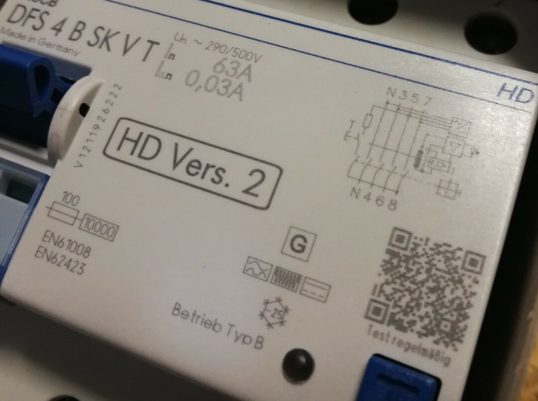 Doepke DFS4 63-40,03-B SK V500 T HD Typ-B FI-Schutzschalter 63A 30mA 38144978HD