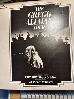 GREGG ALLMAN - THE GREGG ALLMAN TOUR LP 1974 CAPRICORN 2659 038 EX / NM- 2 X LP