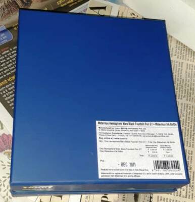 Empty original Waterman Hemisphere box for fountain pen and ink only box