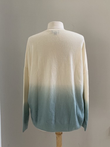 REPEAT Damengröße 42 Large 100 % Kaschmir Oversize Ombré Pullover gebraucht, in einwandfreiem Zustand - Bild 4 von 5