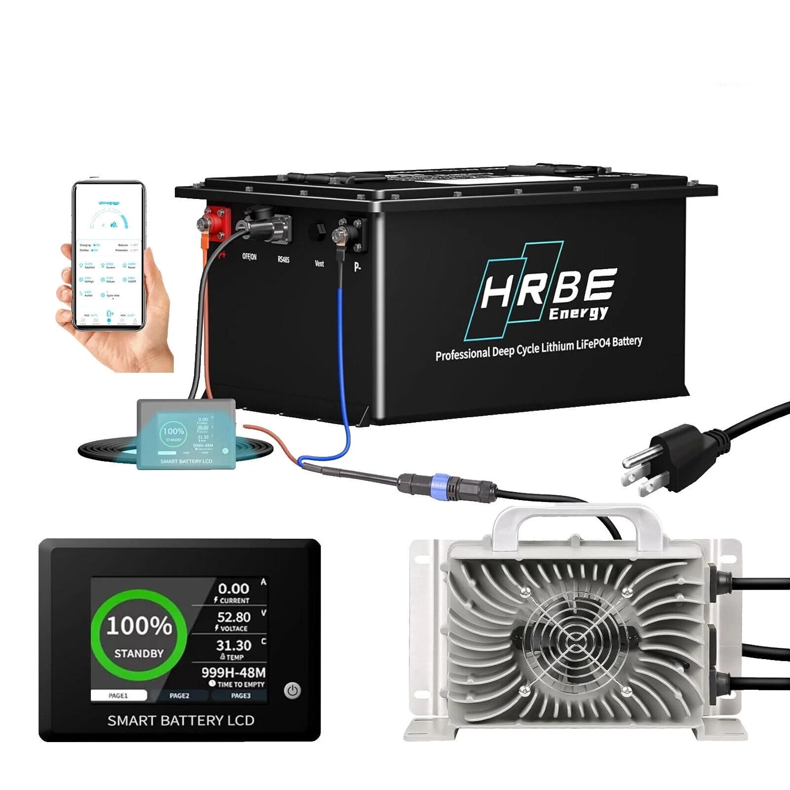 高负荷设备 48 v 充电电池