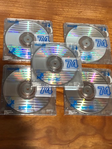 5- MAXELL SX-74  Blue/Chrome. 74 Minute.  - Picture 1 of 5