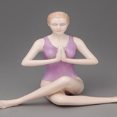 Vintage Art Porcelain Gymnast Figurine Woman Dancer Ballerina Italy Veronese 