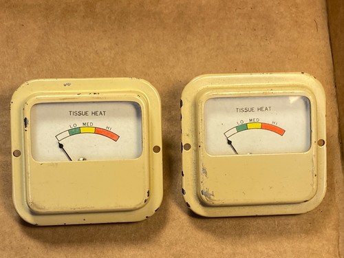 NOS Pair Vintage "Tissue Heat" DC Milliamperes Meters Tube Amp Bias Gauges #A - Picture 1 of 12