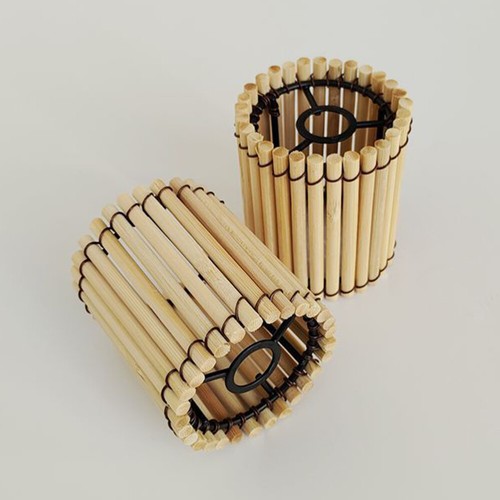 Vintage Pendant Light Rattan Lamp Shade Bamboo Lampshade Shades - Picture 10 of 11