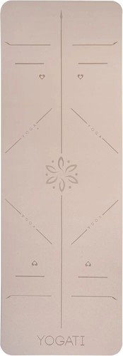 YOGATI Yogamatte rutschfest ungiftig mit Tragegurt Yogamatte mit Ausrichtleine - Bild 3 von 6