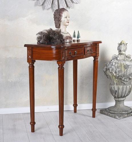 Console Table Solid Wood Mahogany Side Table - Picture 6 of 6