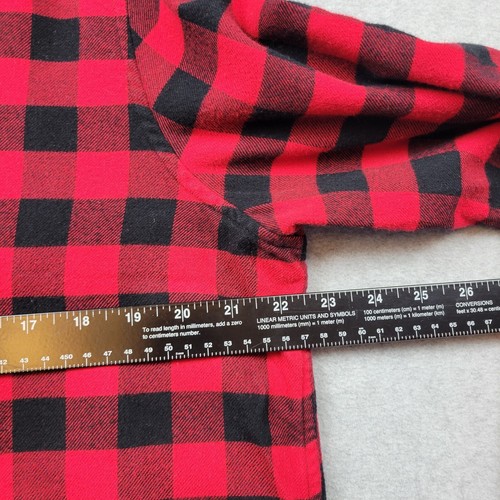 Lands End Womens Flannel Womens Large Plaid Button Up Buffalo Check Lumberjack - 第 2/11 張圖片