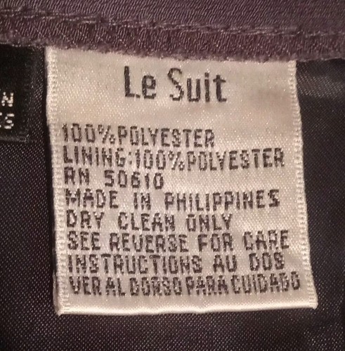 Le Suit Women's Dress Pants Gray Lined Size 12 - Picture 8 of 9